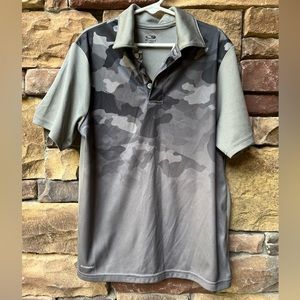 Boys Med Champion Camo print polo shirt